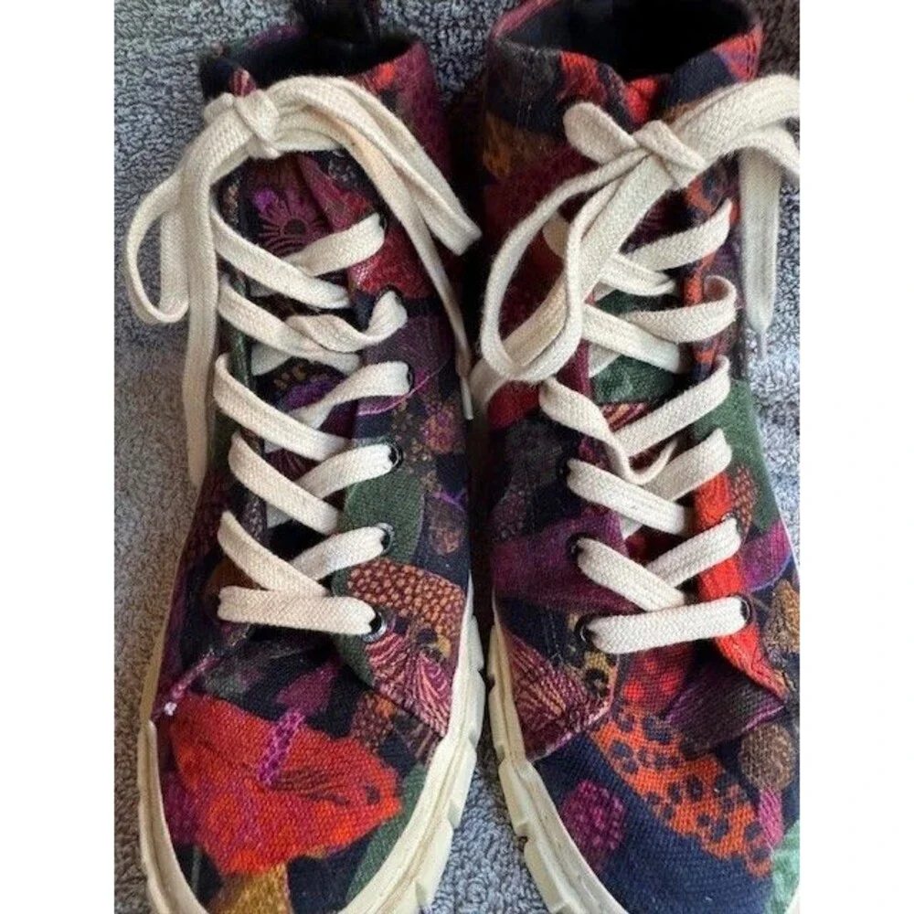 FARM Rio Leopard Mushroom Skater High Top Sneaker Indie Hi Top Shoe 8.5